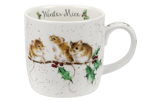 Royal Worcester Wrendale Winter Mice Mug - Millys Store
