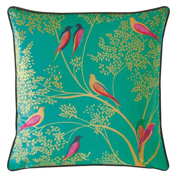 Sara Miller Green Birds Feather Filled Cushion - Millys Store