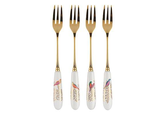 Sara Miller London for Portmeirion Chelsea Collection Pastry Forks Set Of 4 - Millys Store