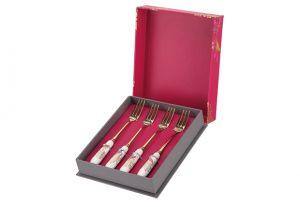 Sara Miller London for Portmeirion Chelsea Collection Pastry Forks Set Of 4 - Millys Store