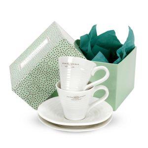 Sophie Conran for Portmeirion Espresso Cup and Saucer Set of 2 White - Millys Store