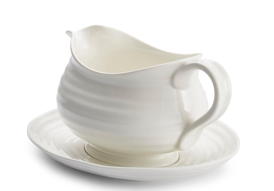 Sophie Conran for Portmeirion Gravy Boat and Stand White - Millys Store