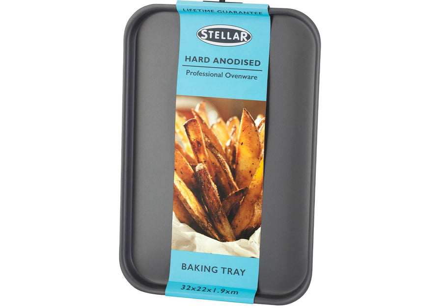 Stellar Hard Anodised Baking Tray 30 x 20 x 1.5 cm - Millys Store