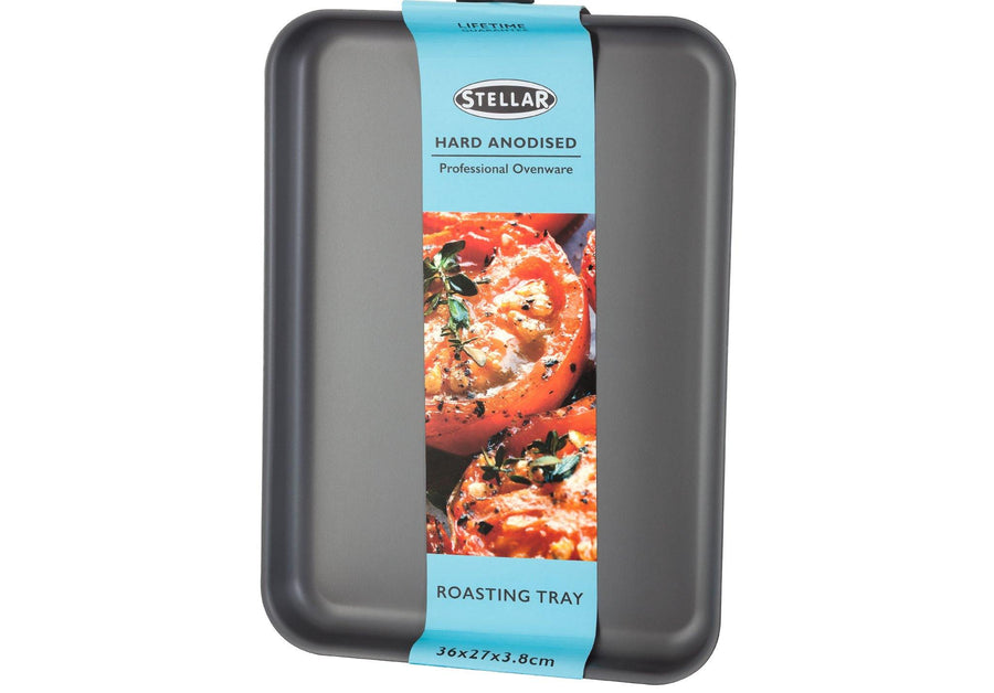 Stellar Hard Anodised Shallow Roasting Tray 36 x 25 x 4cm - Millys Store