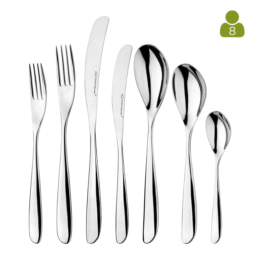 Studio William Olive Mirror 56 Piece, 8 Person Cutlery Set - Millys Store