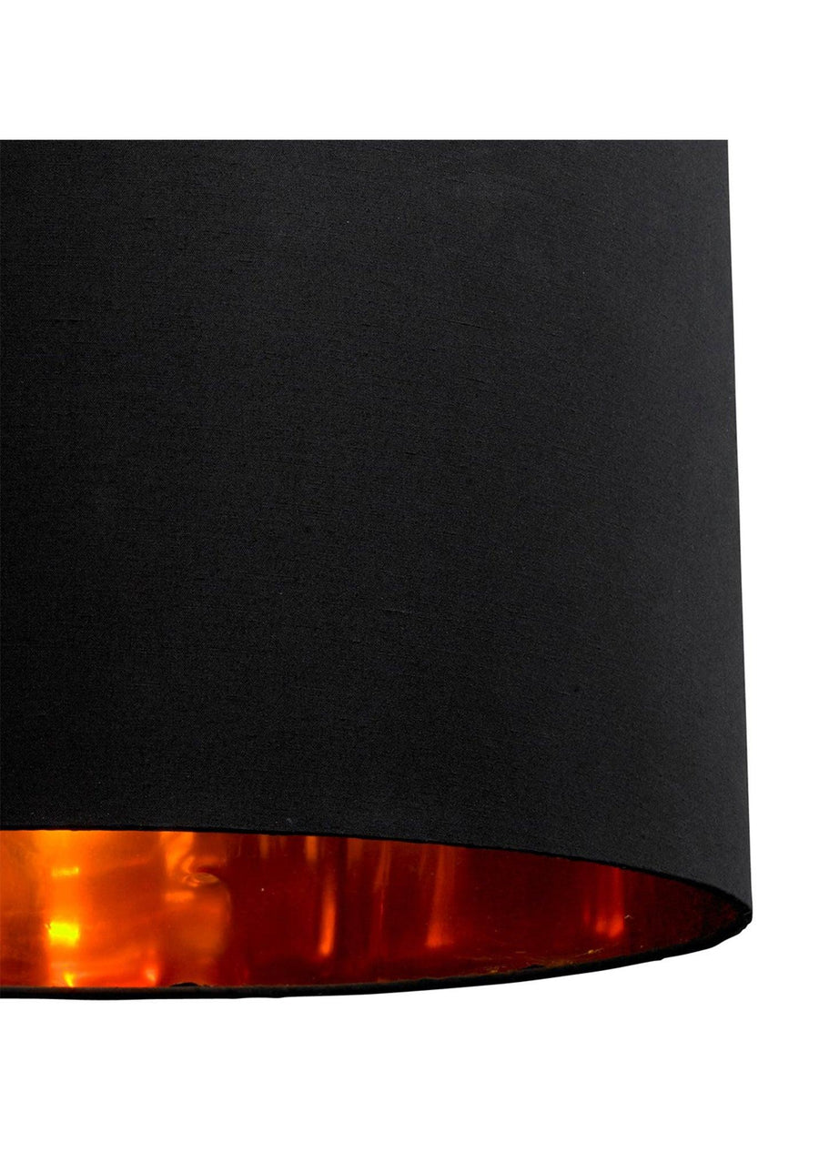 Village At Home Bjorn Pendant Shade - Black with Gold Inner Close Up