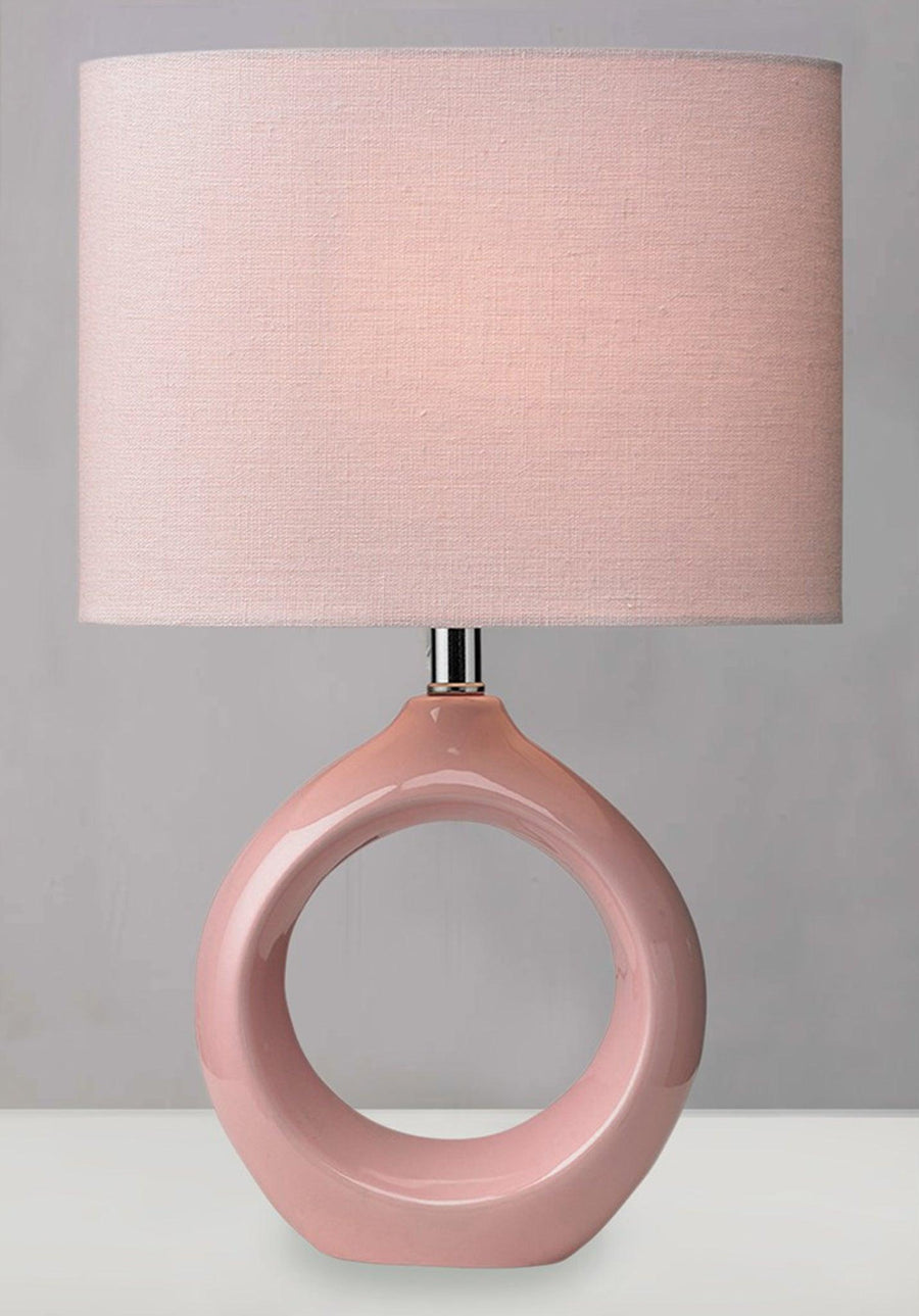 Village At Home Isla Table Lamp Blush Pink - Millys Store