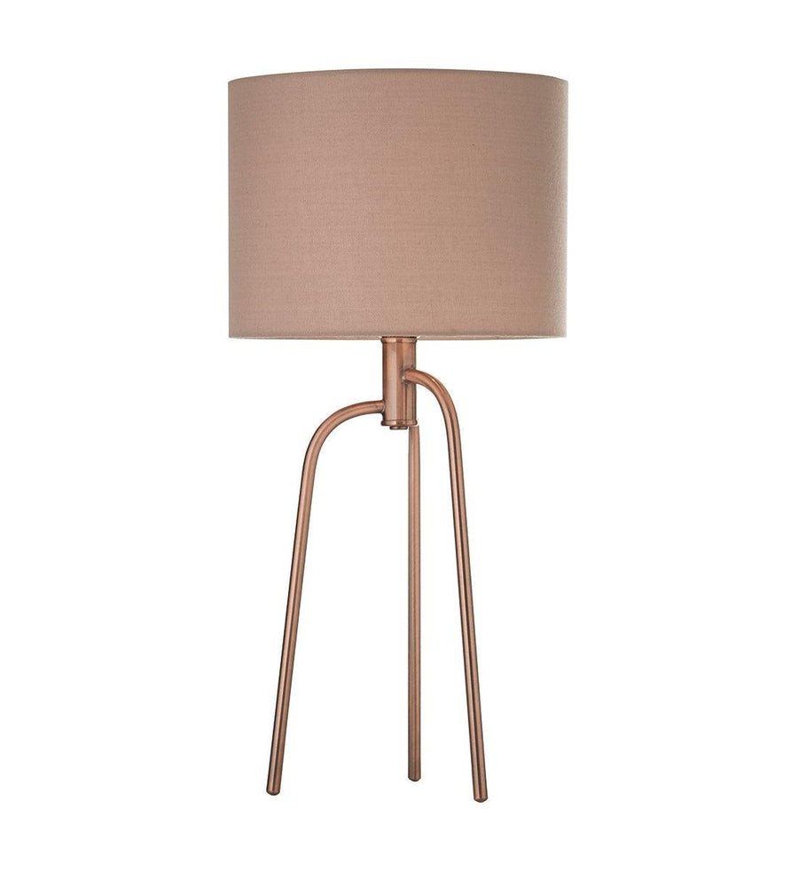 Village At Home Jerry Tripod Style Table Lamp Antique Copper