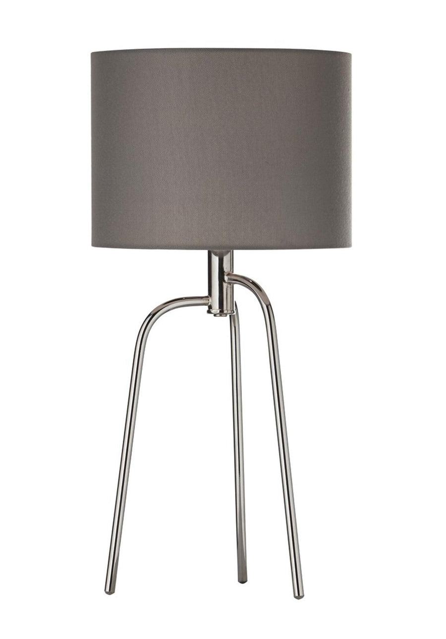 Village At Home Jerry Tripod Table Lamp Chrome