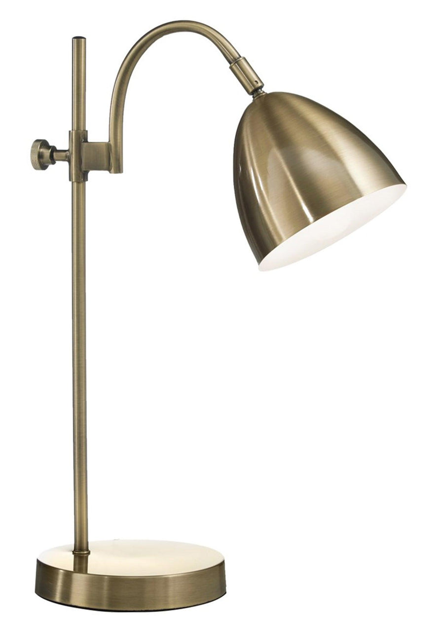 Village At Home Seb Metal Table Lamp Antique Brass