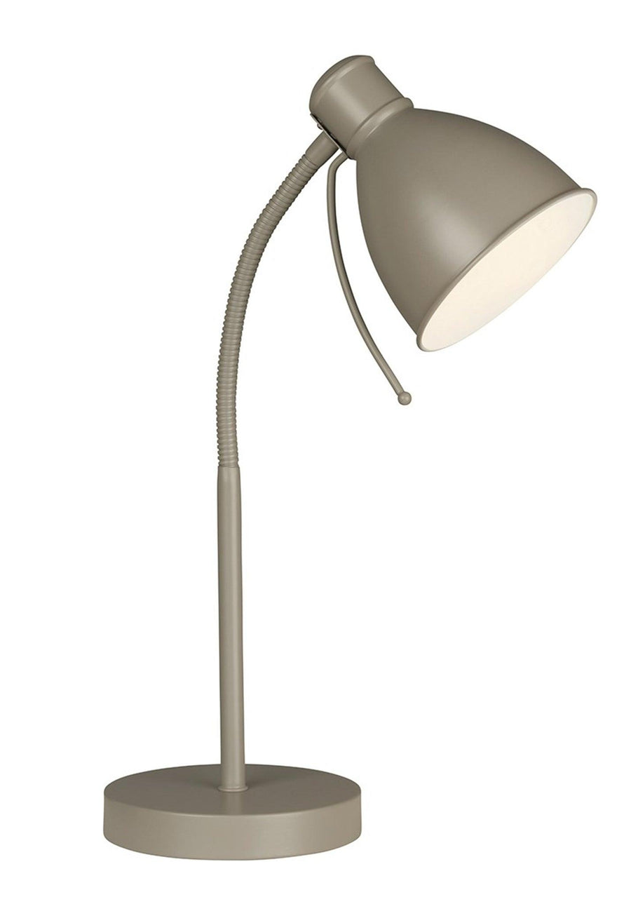 Village At Home Sven Metal Desk Lamp Grey