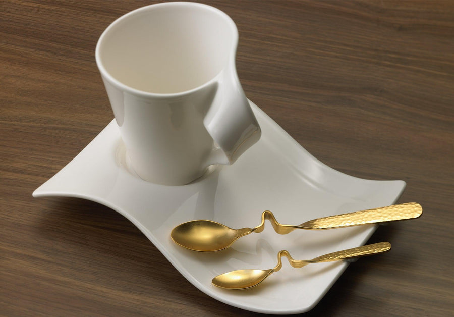 Villeroy & Boch Cutlery New Wave Caffe Demi-Tasse Spoon Gold Plated - Millys Store