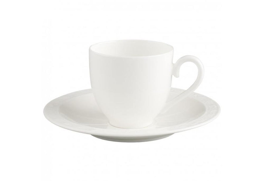Villeroy & Boch White Pearl Espresso cup & saucer 2 pcs - Millys Store