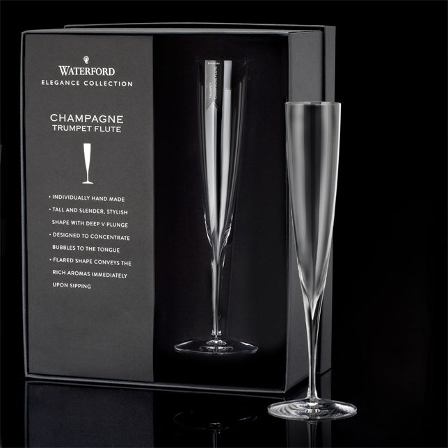 Waterford Elegance Champagne Trumpet Flute 160ml Pair