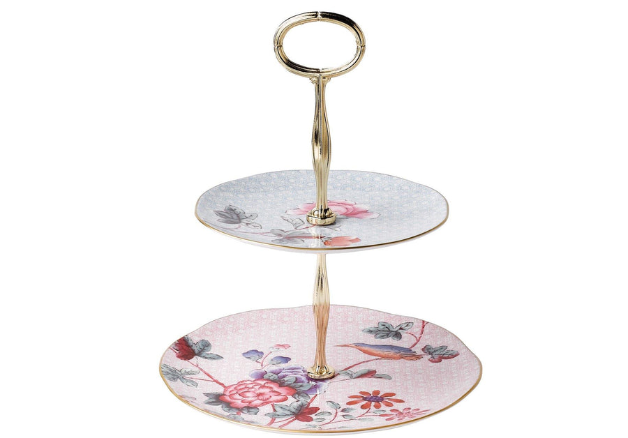 Wedgwood Cuckoo 2 Tier Cake Stand - Millys Store