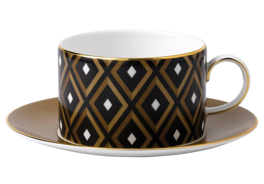 Wedgwood Arris Teacup And Saucer Geometric - Millys Store