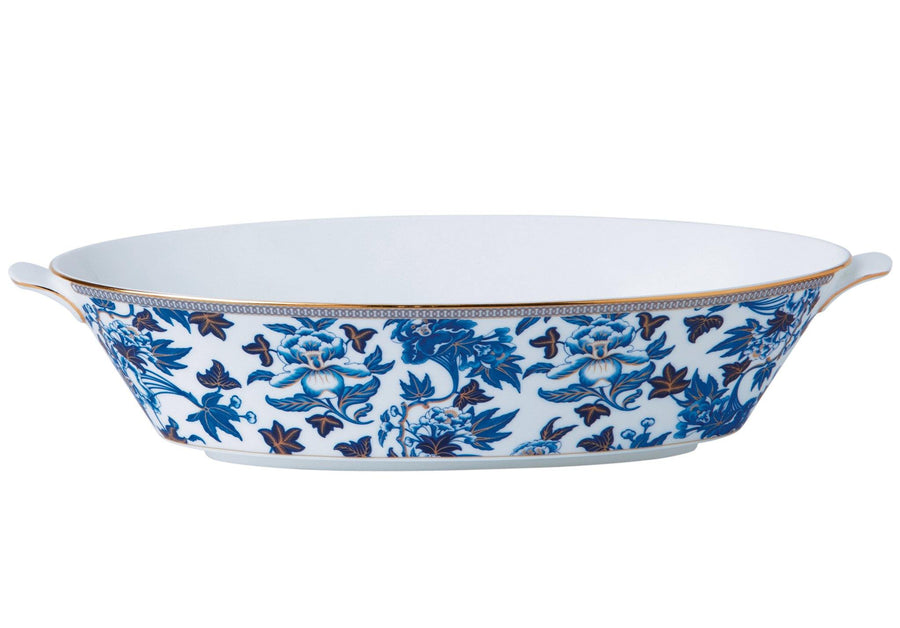 Wedgwood Hibiscus Oval Serving Bowl 1.3ltr - Millys Store